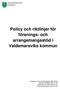 Policy och riktlinjer för förenings- och arrangemangsstöd i Valdemarsviks kommun