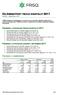 DELÅRSRAPPORT TREDJE KVARTALET 2017 Januari september 2017