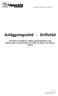 Anläggningsstöd - Driftstöd