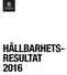 HÅLLBARHETS- RESULTAT 2016