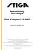 Reservdelskatalog Parts Catalogue. Park Compact 16 4WD Season 2014
