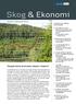 Skog & Ekonomi. Skogsbrukets kostnader skjuter i höjden! Nummer 3 September 2010