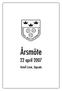 Årsmöte. 22 april Hotell Linné, Uppsala