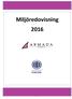 Miljöredovisning 2016