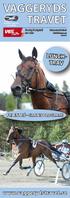 VAGGERYDS TRAVET LUNCH- TRAV.   1 FRI ENTRÉ - GRATIS PROGRAM! Fredag 3 augusti Första start kl Pris 20 kr (inkl.