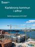 Karlskrona kommun i siffror. Befolkningsprognos