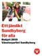 Ett jämlikt Sundbyberg för alla. Budget 2019 Vänsterpartiet Sundbyberg