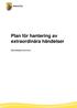 Plan för hantering av extraordinära händelser. Mariestads kommun