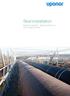 Skarvinstallation WEHOTHERM, WEHOARCTIC OCH WEHOTEK