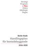 Strategi Program» Plan Policy Riktlinjer Regler. Borås Stads. Handlingsplan för bostadsbyggande