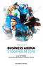 PROGRAM BUSINESS ARENA STOCKHOLM 2018
