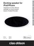 Docking speaker for ipod/iphone