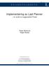EXAMENSARBETE. Implementering av Last Planner