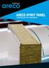 ARECO SPIRIT PANEL. Sandwichpaneler för fasadbeklädnad