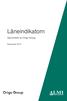 Låneindikatorn. Genomförd av Origo Group. September 2018