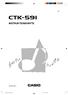 INSTRUKTIONSHÄFTE CTK591-SW-1