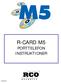 R-CARD M5 PORTTELEFON INSTRUKTIONER. porttelefon U1