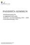 FAGERSTA KOMMUN. Arkivbeskrivning för KOMMUNSTYRELSEN, Personal- och löneavdelning Personalavdelning