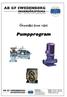 Pumpprogram. Översikt över vårt
