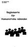 Reglemente för Humanistiska nämnden