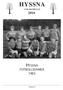 HYSSNA. Hyssna fotbollsdamer 1965 VÅR HEMBYGD. Årgång 30