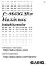 fx-9860g Slim Maskinvara Instruktionshäfte