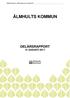 Älmhults kommun Delårsrapport per 31 augusti 2017 ÄLMHULTS KOMMUN