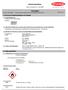 Säkerhetsdatablad. enligt Förordning (EC) Nr. 1907/2006. Kylvätska