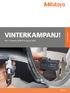 VINTERKAMPANJ! Från 1 november 2018 till 31 januari 2019 PRE1278 MITUTOYOS KAMPANJ