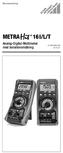 Analog-Digital-Multimeter med Isolationsmätning