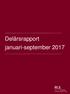 Delårsrapport januari-september 2017