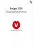 Budget 2018 Österåkers Kommun. Vänsterpartiet i Österåker
