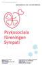 Psykosociala föreningen Sympati rf MEDLEMSBLAD 1/2018 JANUARI-FEBRUARI