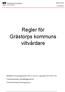 Regler för Grästorps kommuns viltvårdare