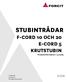 STUBINTRÅDAR F-CORD 10 OCH 20 E-CORD 5 KRUTSTUBIN. Produktinformation Puh +358 (0) OY FORCIT AB