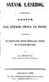 INDEHOLDENDE PRØVER PAA SVENSK PROSA OG POESI, TILLIGEMED EN KORTFATTET SVENSK SPROGLÆRE, ORDBOG OG LITTERATURHISTORIE,