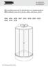 (SV) Installationsmanual för duschkabiner och ångbastukabiner (EN) Installation manual for shower cabins and steam cabins