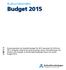 Kulturnämnden Budget 2015