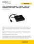 USB C DisplayPort-adapter - 3 portar - USB C till DisplayPort MST-hubb - USB Type C skärmhubb