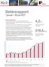 Kv 2. Delårsrapport 1 januari 30 juni ,2% 319,5 MSEK