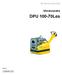 Bruksanvisning. Vibratorplatta. DPU Les se / 002