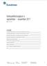 Verksamhetsrapport 4 september november 2017