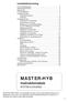 MASTER-HYB Instruktionsbok S-04/2002