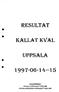 RESULTAT KALL_A T K\( AL UPPSALA ARRANGÖRER: UPSALASPORTSKYTTEKLUBB UPPSALAPOLISENS PISTOLSKYTTEKLUBB