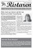 INFORMATIONSBLAD FÖR RASBO I SAMVERKAN RASBO RASBOKIL STAVBY TUNA ÅRGÅNG 15 NR 6 DEC 2017 ANSV. UTG: LARS-GUNNAR KARLSSON PG