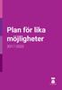 Plan för lika möjligheter