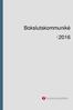 Bokslutskommuniké 2016