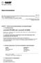 AVSNITT 1: Namnet på ämnet/beredningen och bolaget/företaget. Laromer PR 9000 (old: Laromer LR 9000)