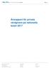Årsrapport för privata vårdgivare på nationella taxan 2017