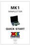 MK1 QUICK START MINIPLOTTER. - Svenska - English - ( )